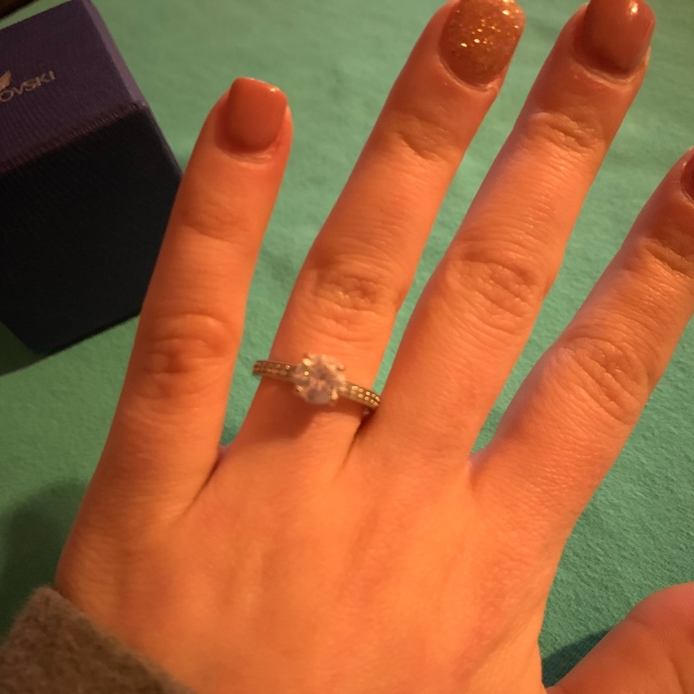 Swarovski Promise ring size 5!